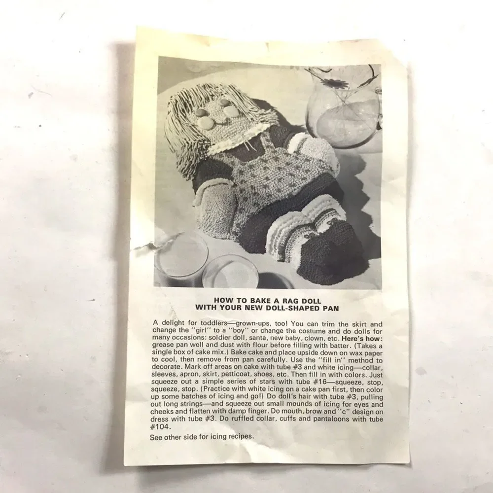 Wilton Vintage Reggedy Doll Aluminum Kate